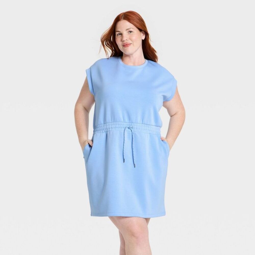 Women's Airy Sleek Dress - All In Motion Light Blue 1X